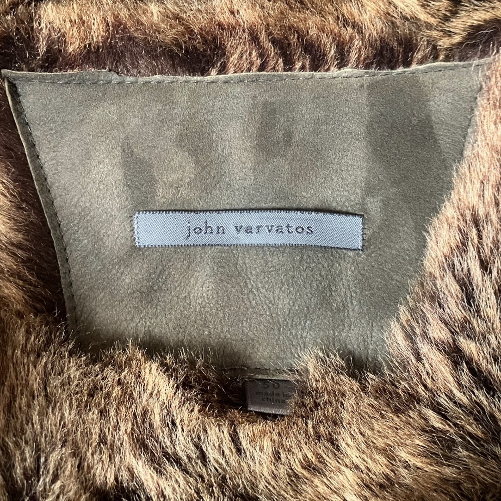 LIMITED EDITION John Varvatos Leather/Shearling w/HOOD Coat EU 50 /US 40 LARGE - Picture 10 of 12